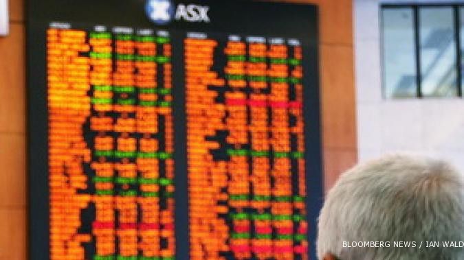 Bursa Asia bergerak mengambang di dua zona