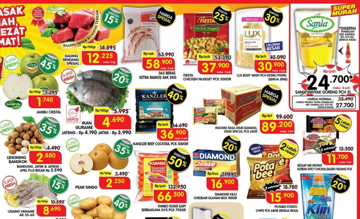 Promo Superindo awal pekan 5 Oktober 2021, diskon bermacam barang