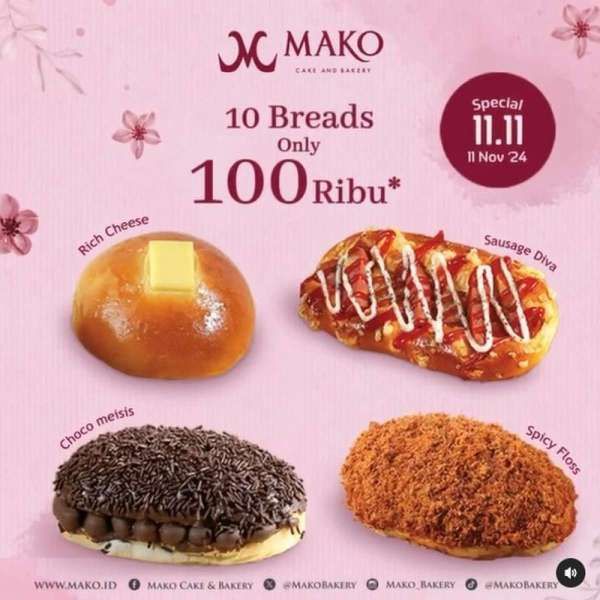 Promo 11.11 Mako Bakery 11 November 2024