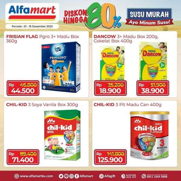 Harga Promo Alfamart Hari Ini 1-15 Desember 2022