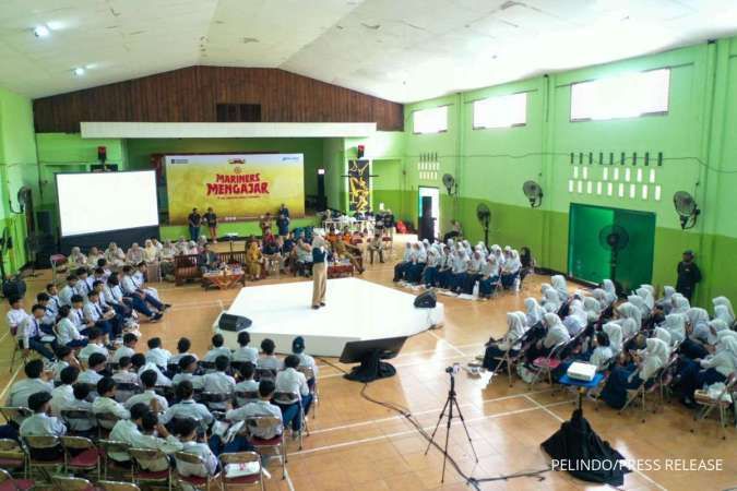 Pelindo Marine Gelar Mariners Mengajar, Ajak Pelajar Lestarikan Bumi Majapahit