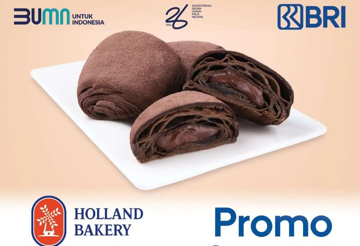 Promo Holland Bakery x BRI Bulan Juni 2024, Diskon Besar 50% Setiap Hari Senin-Rabu