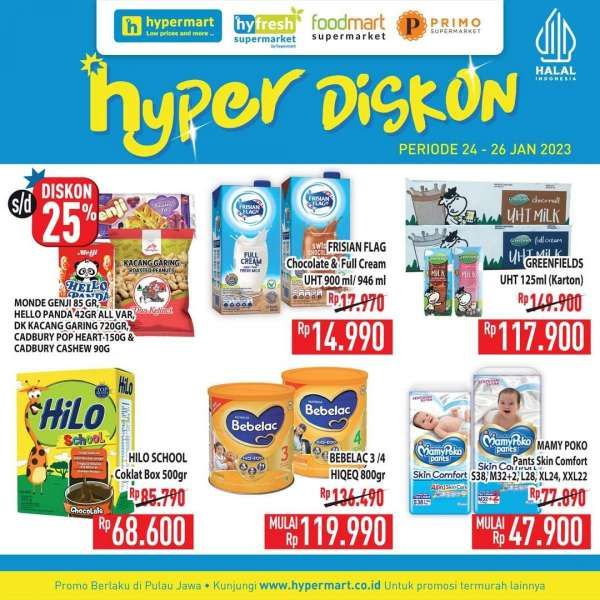 Katalog Harga Promo Hypermart Weekday 24-26 Januari 2023