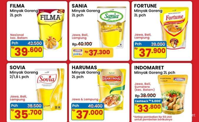 Katalog Promo Indomaret Minyak Goreng Hemat, Sovia Lebih Murah sampai 28 Januari 2026