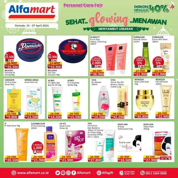 Promo Alfamart Beauty Fair Sambut Hari Raya Periode 1-7 April 2024
