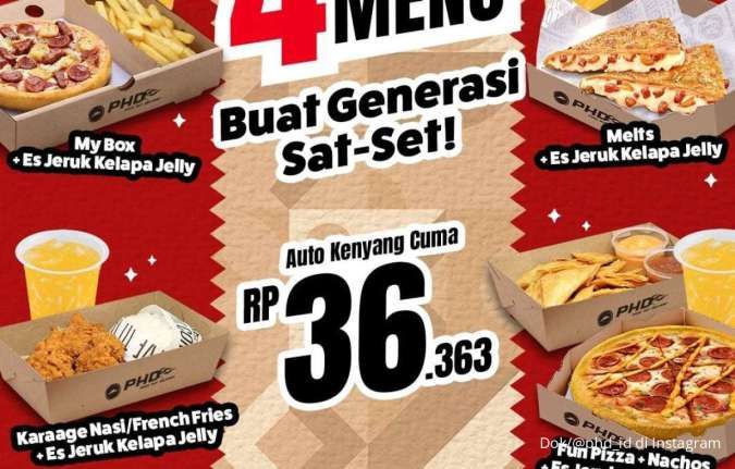 Promo Pizza Hut Delivery 20 Mei-30 Juni 2024, Pizza-Melts atau Ayam Serba Rp 36.000