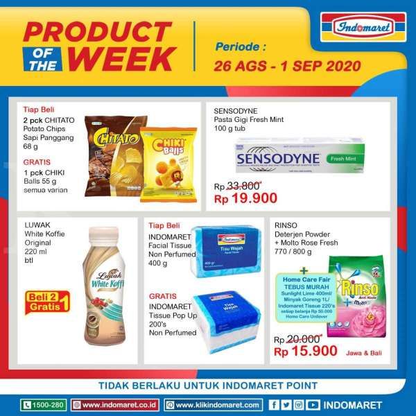 Promo Indomaret Harga Heboh 26 Agustus -1 September 2020