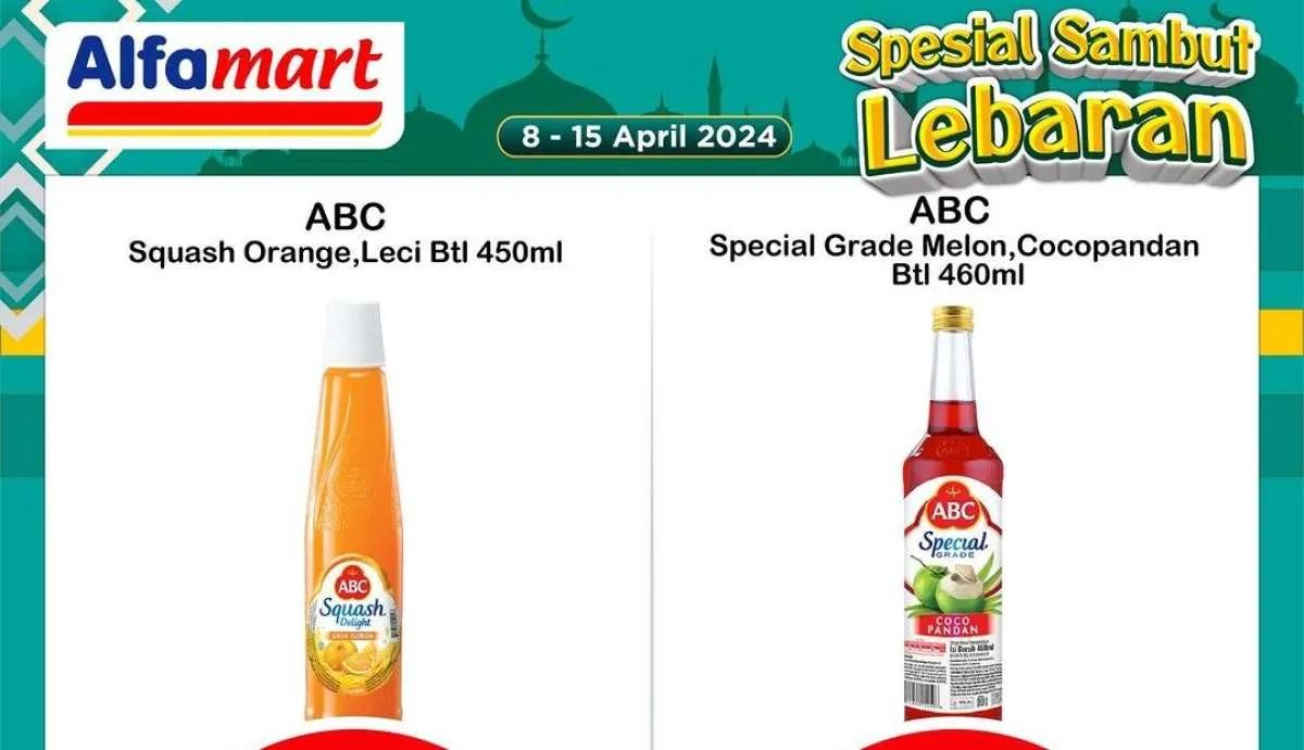 Promo Alfamart Spesial Lebaran April 2024 Berakhir 2 Hari Lagi, Sirup ABC Rp 9.900