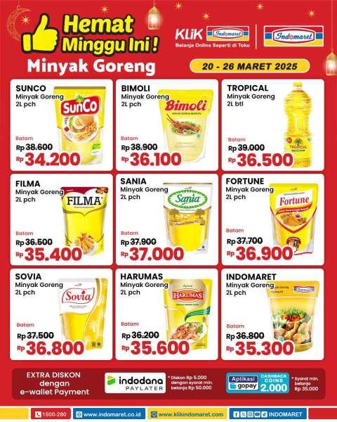 Promo Minyak Goreng di Indomaret 20-26 Maret 2025