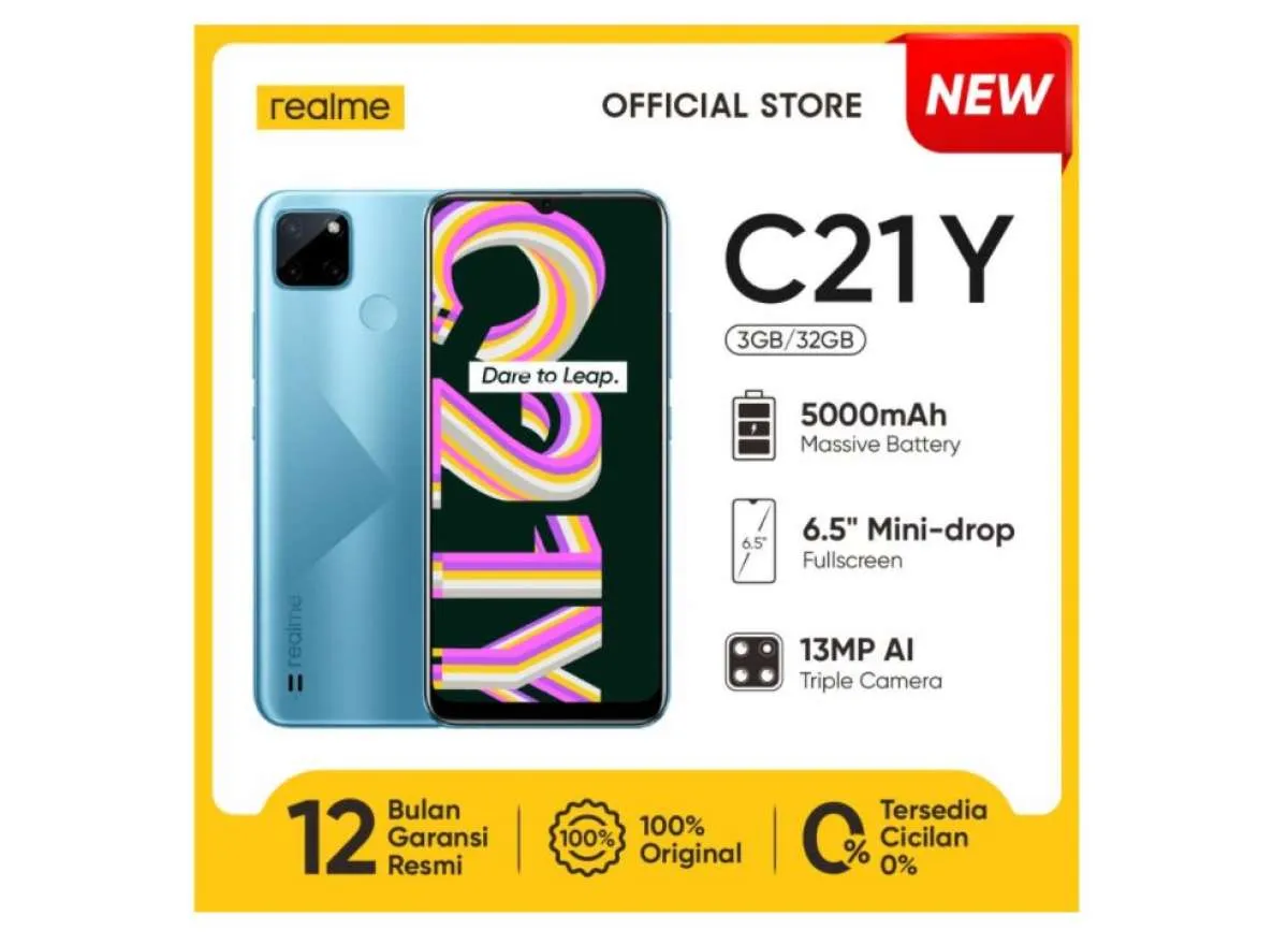 8 Pilihan HP Realme harga 1 jutaan terbaik 2021, Realme C21Y sampai Narzo 30A