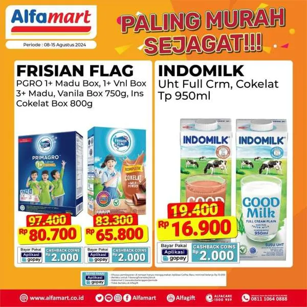 Promo Alfamart Paling Murah Sejagat Periode 1-15 Agustus 2024