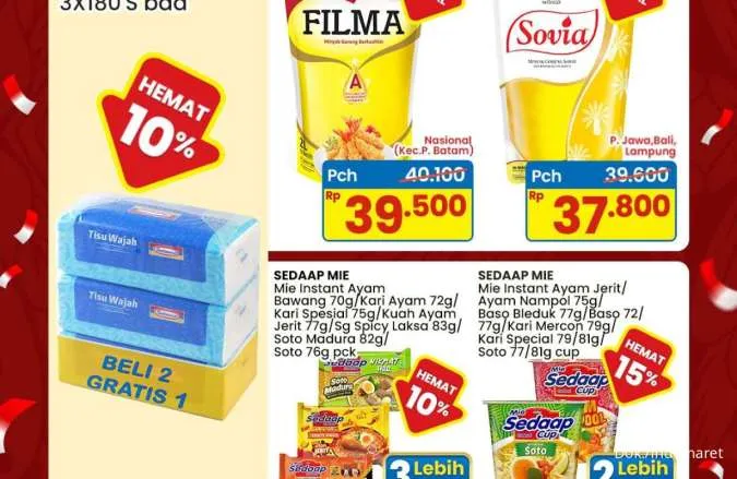 Promo JSM Indomaret Periode 15-17 Agustus 2025, Mie Sedaap Beli 3 Diskon 10%