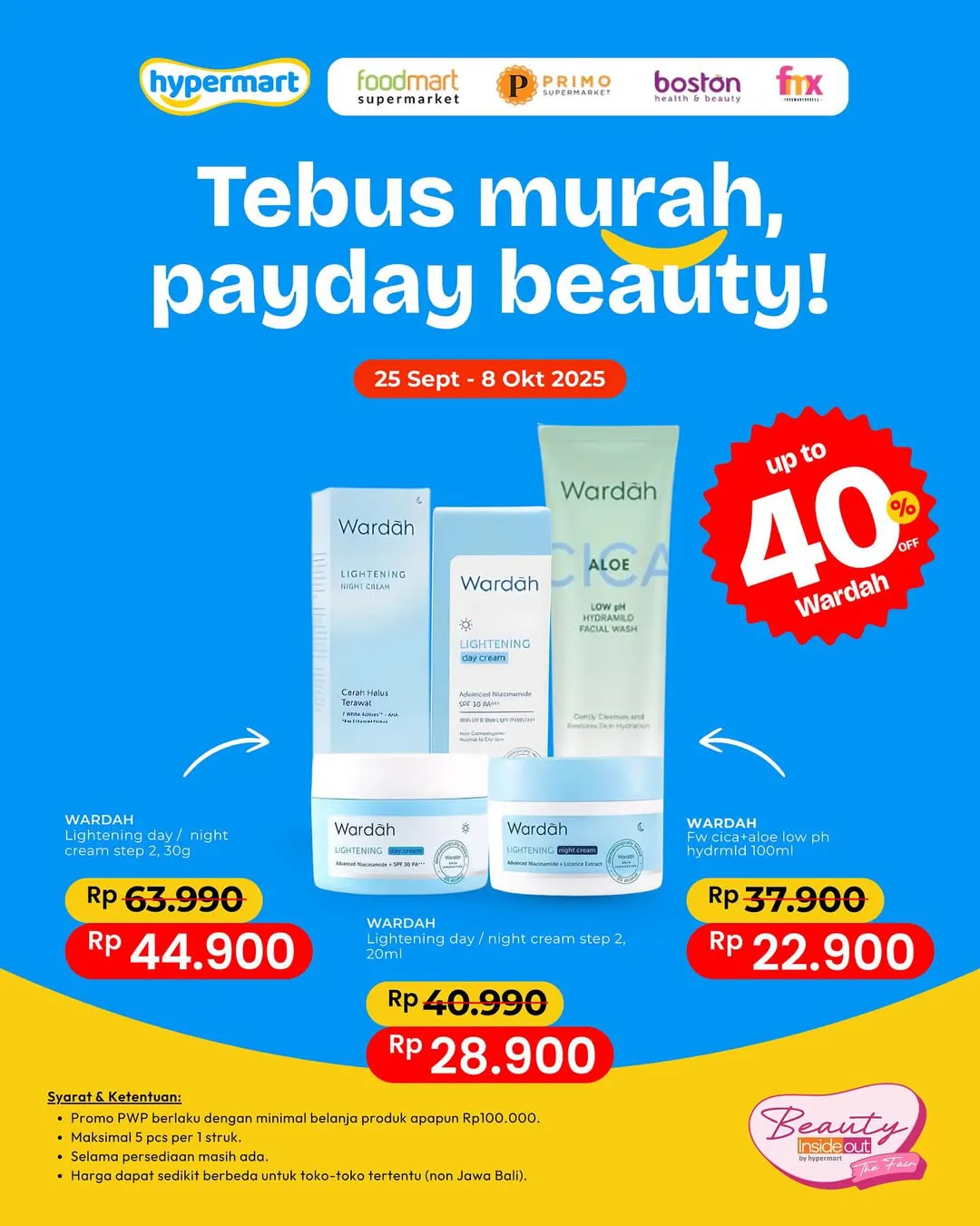 Promo Hypermart Payday Beauty Periode 25 September-8 Oktober 2025