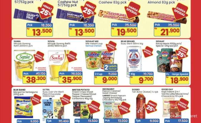 Promo JSM Indomaret 30 Januari-1 Februari 2026, Cadburry-Kecap Sedaap Diskon 25%