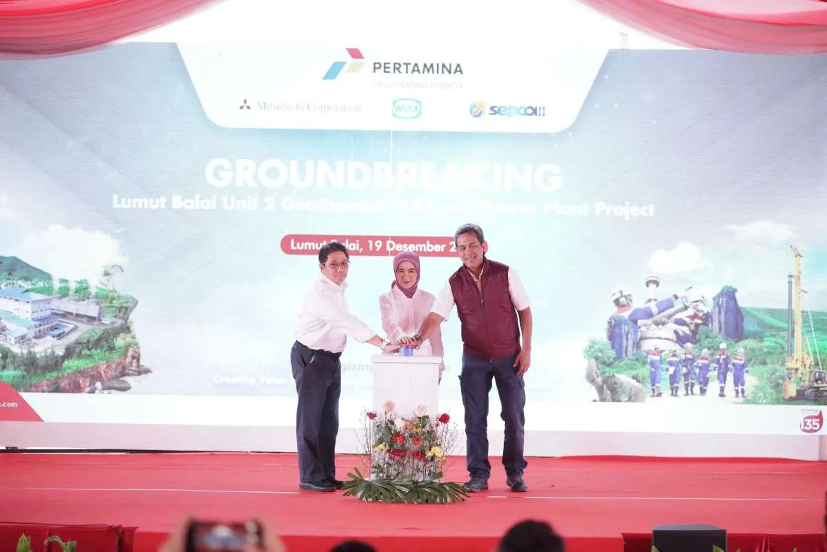 Kembangkan Panas Bumi, Pertamina Geothermal Energy Bangun PLTP Lumut Balai Unit 2