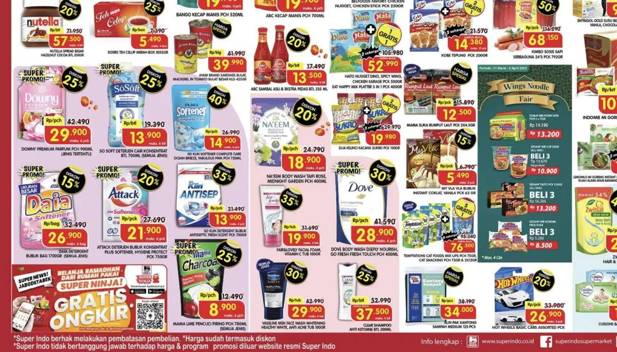 Promo JSM Superindo Sampai Minggu 2 April 2023, Diskon yang Segera Berakhir