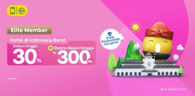 Promo Hotel Tiket.com, Diskon Hingga 30% dan Ekstra Diskon Rp 300.000