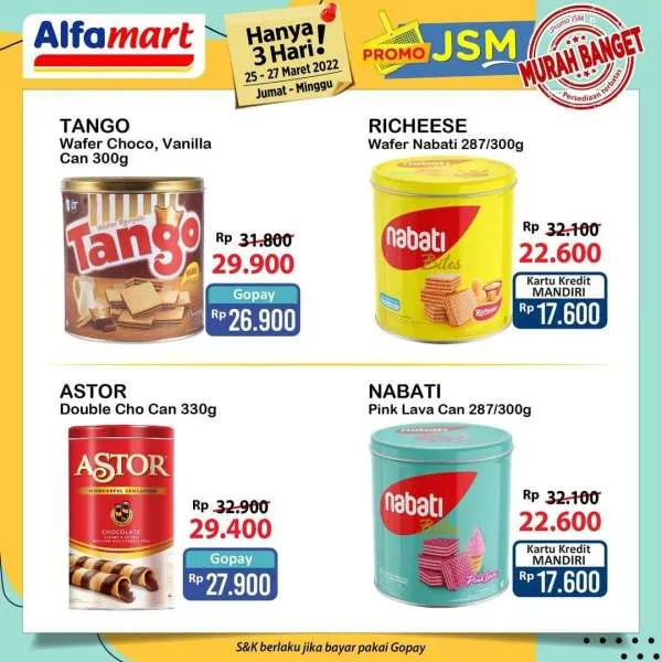 Promo JSM Alfamart Periode 25-27 Maret 2022