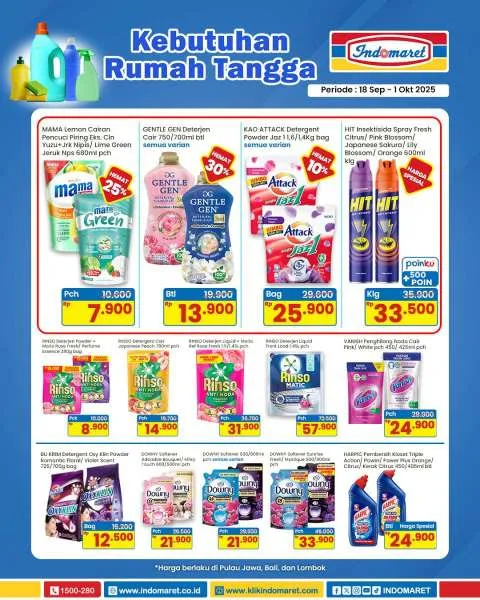 Promo Indomaret Super Hemat Periode 18 September-1 Oktober 2025