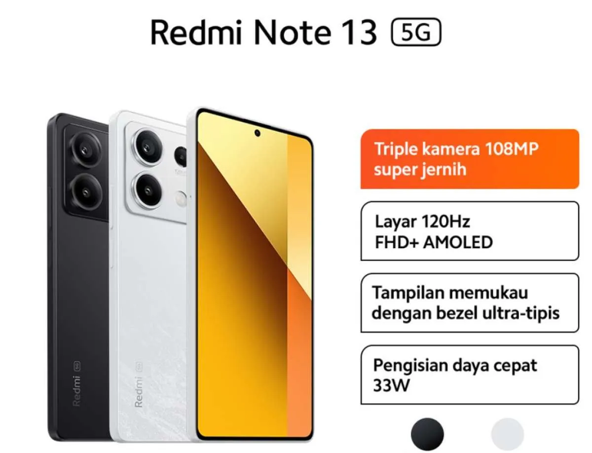 Redmi Note 13 dengan Kapasitas Baterai 5000 mAh, Harganya Terjangkau