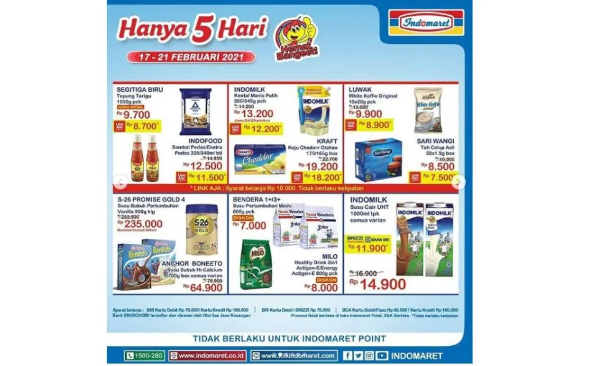 Promo JSM Indomaret Hanya 5 Hari, banyak diskon akhir pekan!