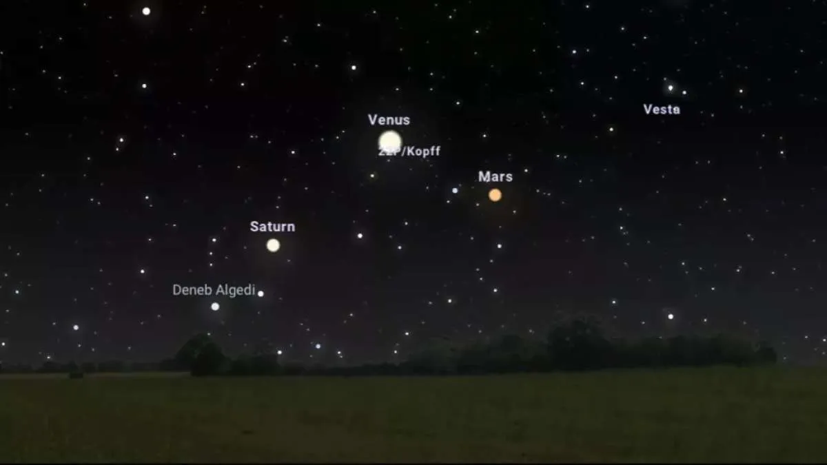 Terlihat Terang, Konjungsi Saturnus, Venus, & Mars Berlangsung Hingga Akhir Maret Ini