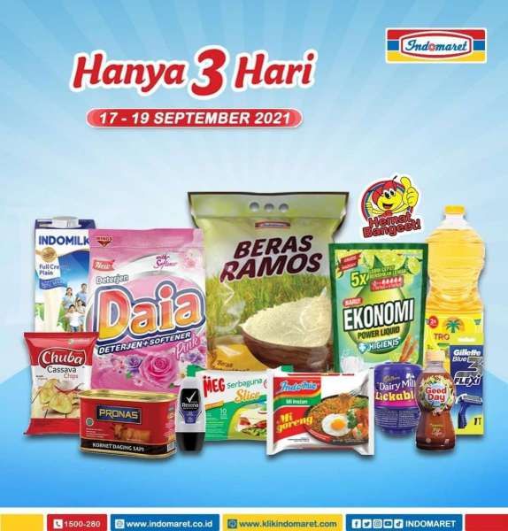 Katalog Promo Indomaret Hanya 3 Hari Periode 17-19 September 2021