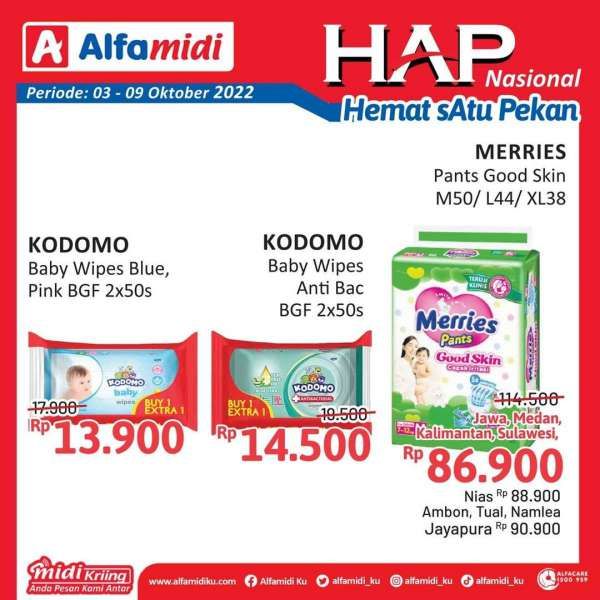 Katalog Promo Alfamidi Hemat Satu Pekan Periode 3-9 Oktober 2022