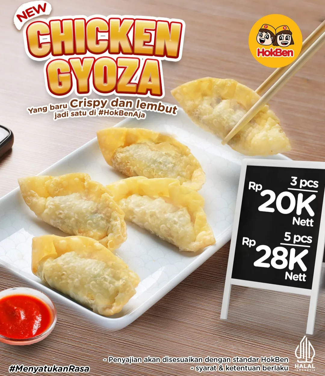 Promo Hokben Juni-Juli 2024: Menu baru Chicken Gyoza