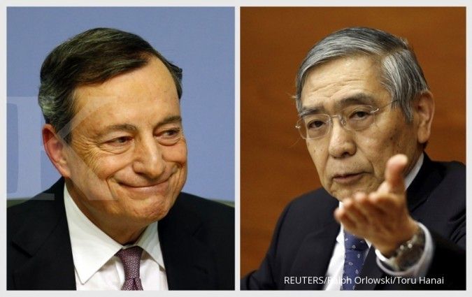 Mario Draghi ECB lebih jago main poker ketimbang Haruhiko Kuroda BOJ