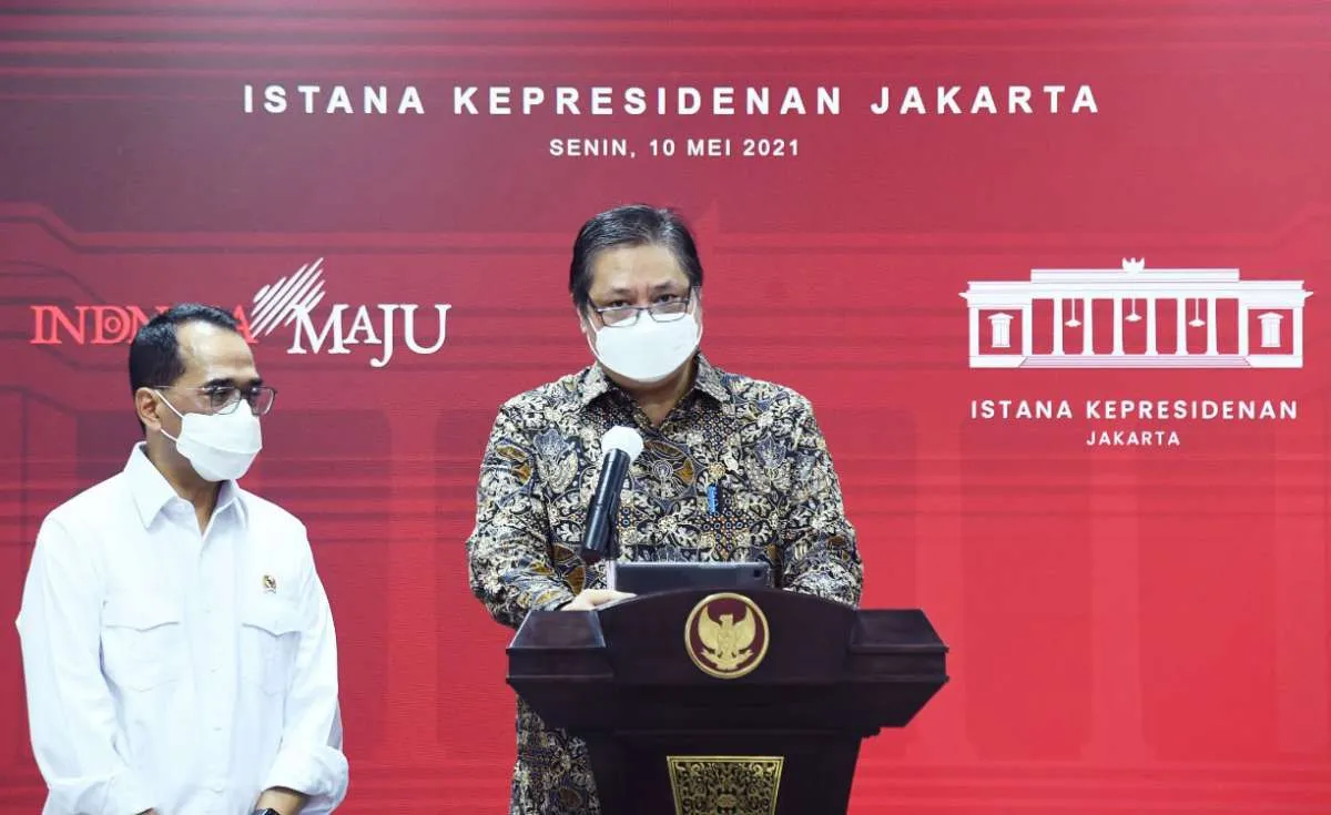 Kasus Covid-19 terkendali, berikut penjelasan Airlangga Hartato