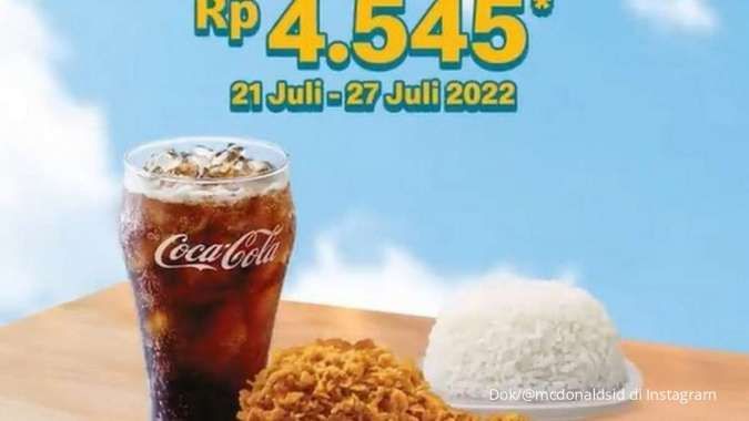 Promo McD Panas 1 dan Coca-Cola Hanya Rp 4.545 di Juli 2022, Ini Cara Mendapatkannya