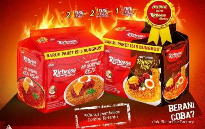 Eksklusif di Richeese Factory, Beli Combo RF Dapat 5 Bungkus Mie Richeese Pedas Baru