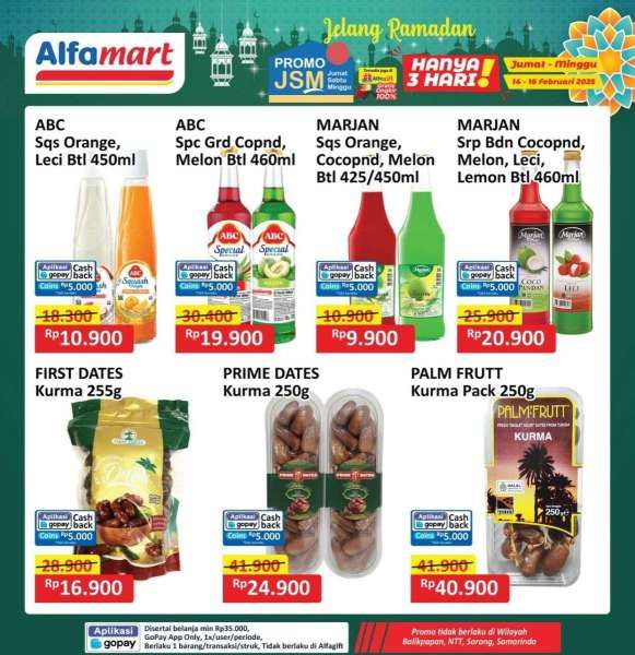 Promo JSM Alfamart Jelang Ramadan 14-16 Februari 2025