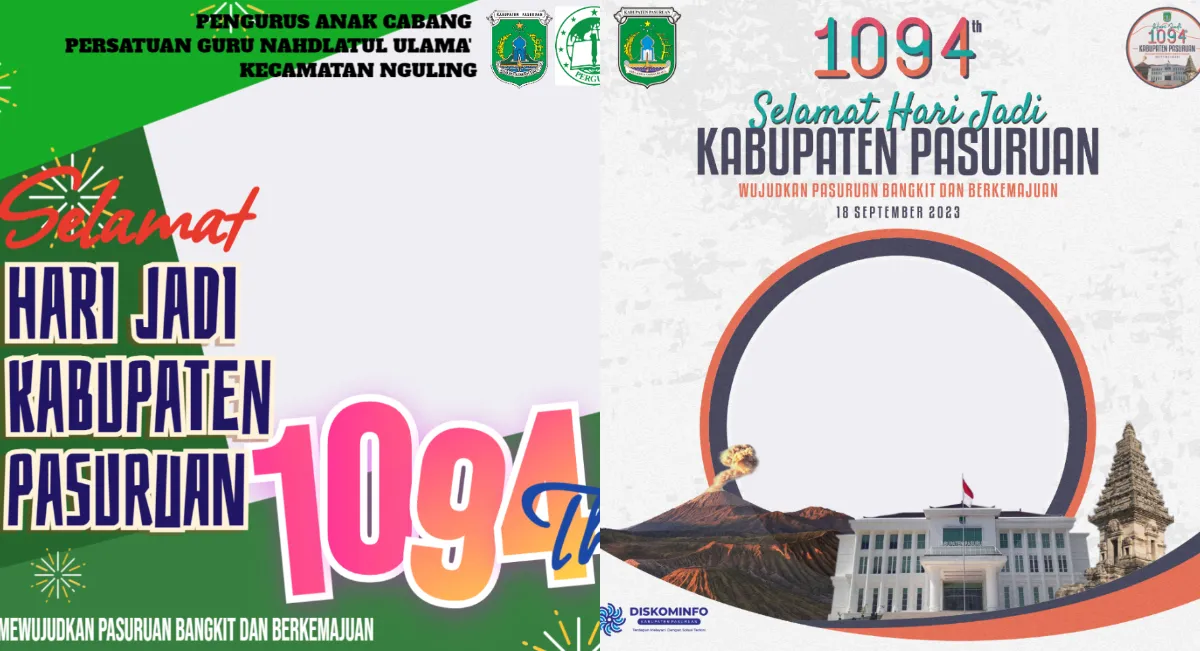 35 Twibbon Hari Jadi Kabupaten Pasuruan 2023 ke-1094, yuk Ramaikan dan Bagikan
