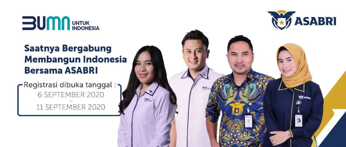 Lowongan kerja 2020 PT. ASABRI (Persero), buka hingga pertengahan September