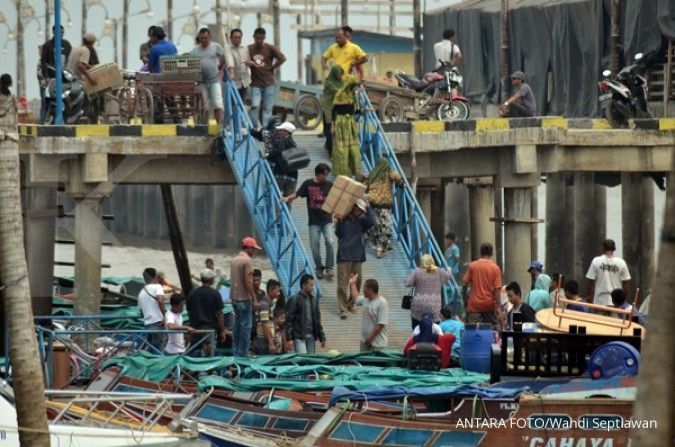Arus mudik di sejumlah pelabuhan sepi