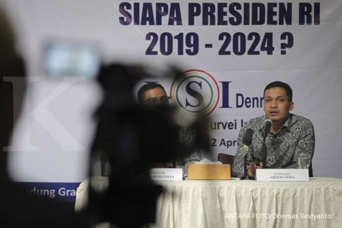 Exit Poll LSI Denny JA: Jokowi-Ma'ruf unggul 56,4%