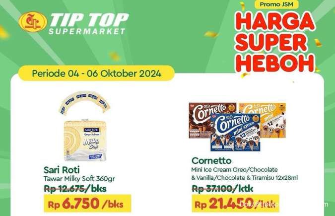 Promo Es Krim di JSM Superindo & Alfamart-Tip Top Weekend, Beli Cornetto Lebih Hemat