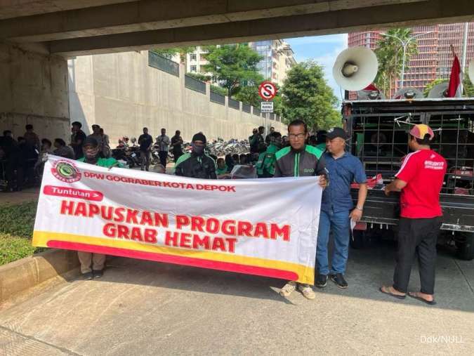 Driver Grab Demo ke Kantor Grab, Ancam Bakal Ramaikan Demo 20 Mei 