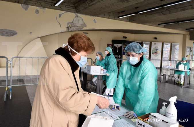 Rumah sakit di Italia pun kewalahan menangani lonjakan kasus positif corona