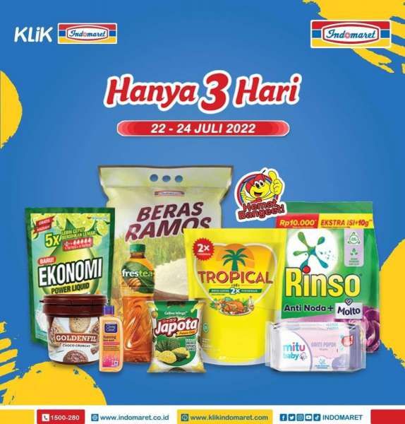 Katalog Promo Indomaret Hanya 3 Hari Periode 22-24 Juli 2022