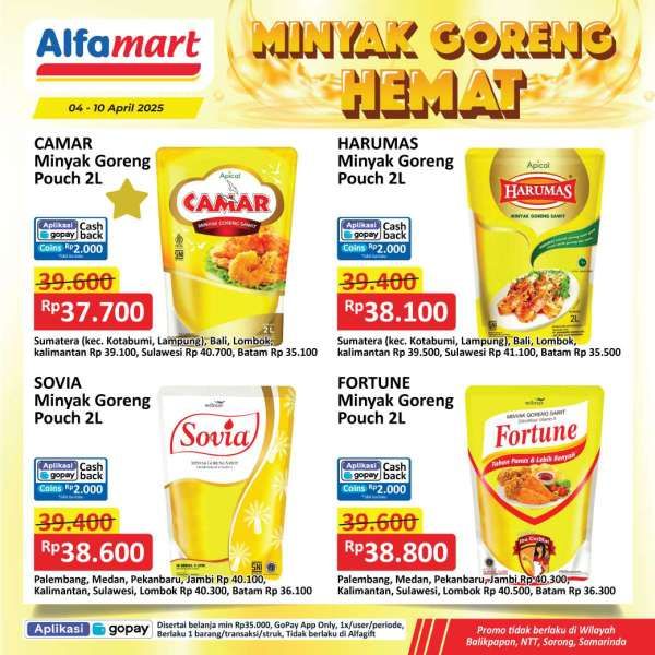 Promo Minyak Goreng Hemat di Alfamart 4-10 April 2025