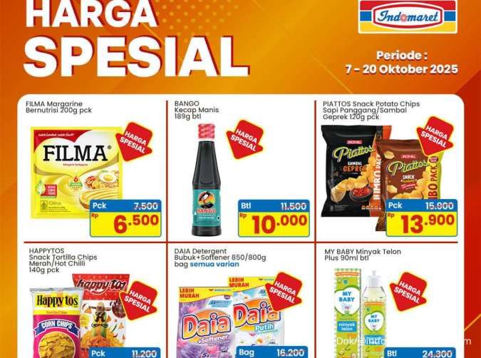 Promo Indomaret Harga Spesial Oktober 2025, Diskon Margarin Sampai Deterjen