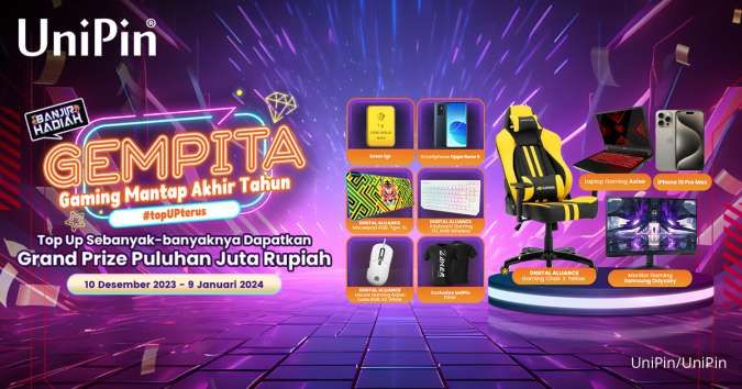 UniPin Bagi-Bagi Promo Akhir Tahun, Banyak Bonus Menarik lo