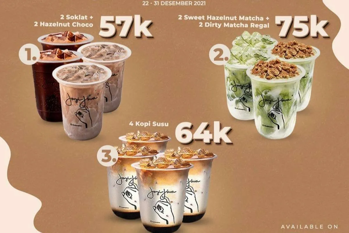 Pesta Akhir Tahun! Promo Janji Jiwa 22-31 Desember 2021, Beli 4 Minuman Harga Hemat 