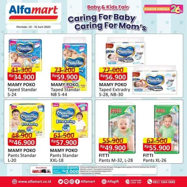 Promo Alfamart Baby & Kids Fair Periode 1-15 Juni 2023