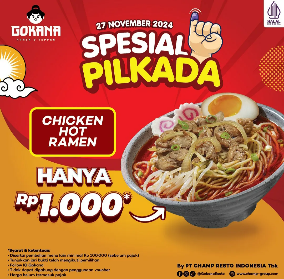 Promo Gokana Spesial Pilkada