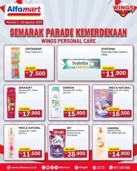 Promo Alfamart Parade Kemerdekaaan Periode 1-23 Agustus 2025
