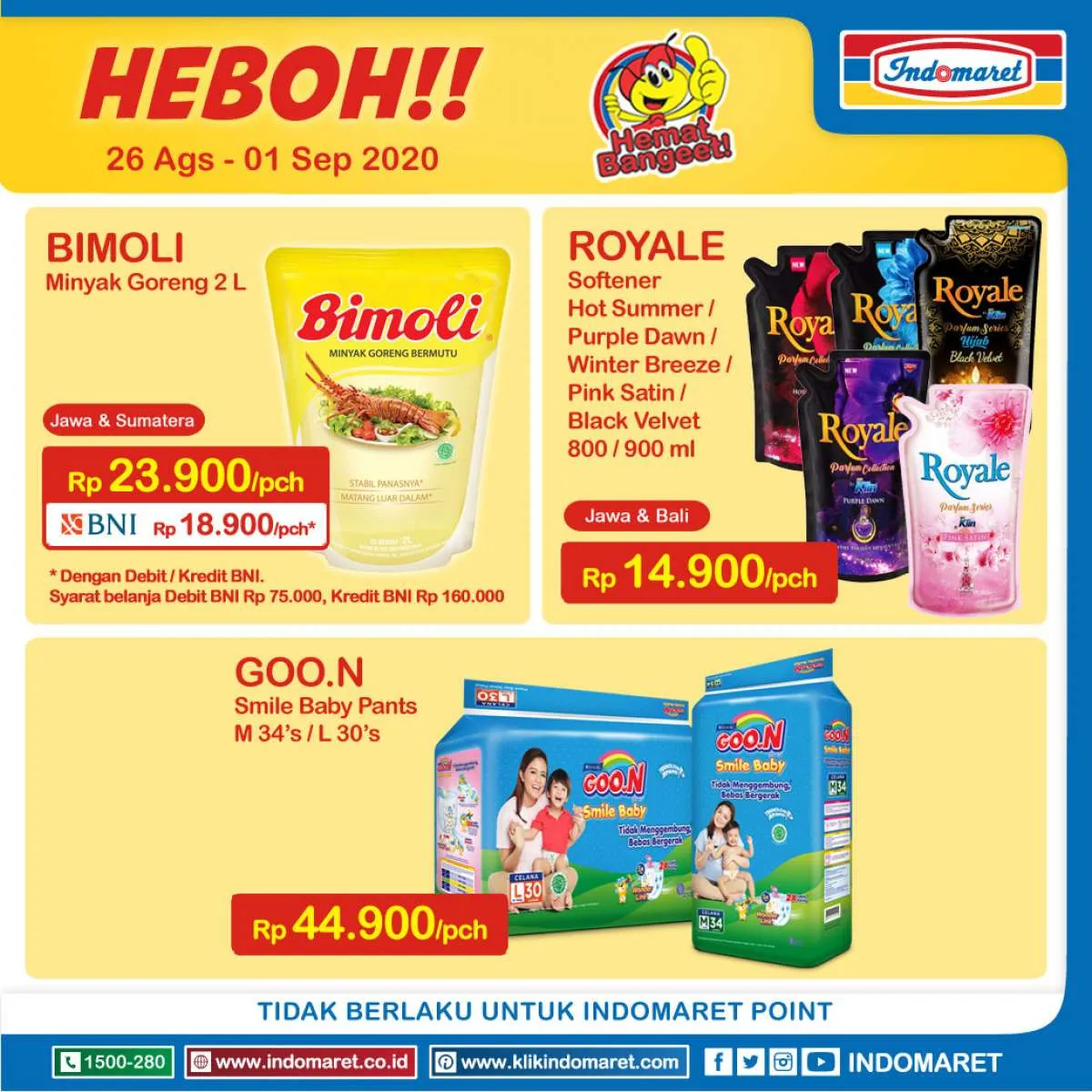 Promo Indomaret Harga Heboh terbaru, 26 Agustus-1 September 2020!
